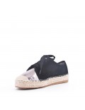 Faux suede espadrilles for women