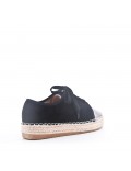 Faux suede espadrilles for women