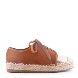 Faux suede espadrilles for women