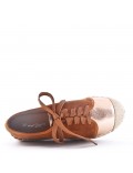 Faux suede espadrilles for women