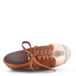 Espadrilles en simili daim pour femme