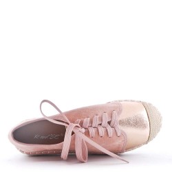 Espadrilles en simili daim pour femme