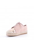 Faux suede espadrilles for women