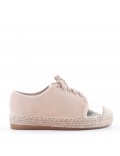 Faux suede espadrilles for women