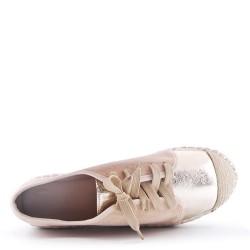 Espadrilles en simili daim pour femme