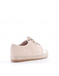 Faux suede espadrilles for women