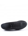 Women's faux leather sneaker