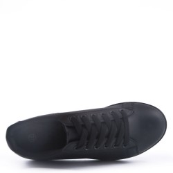 Women's faux leather sneaker