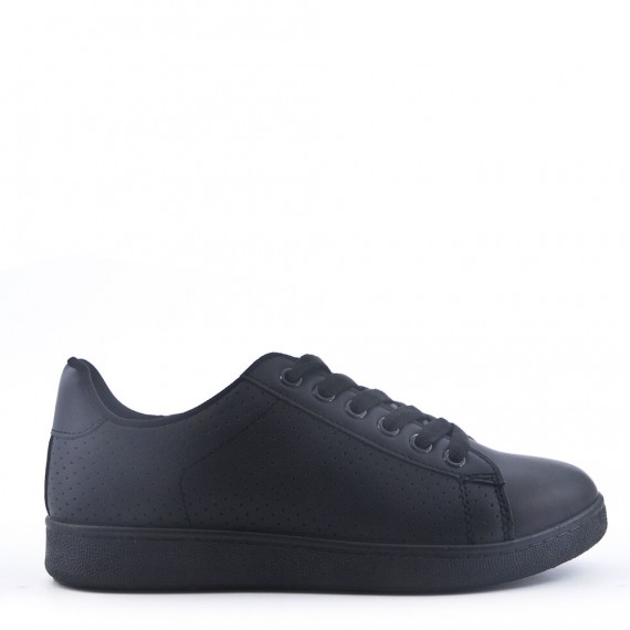 Women's faux leather sneaker