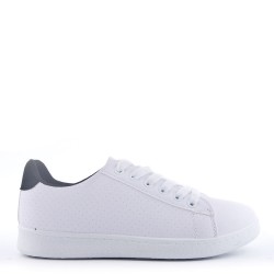 Women's faux leather sneaker