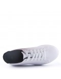 Women's faux leather sneaker