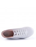 Women's faux leather sneaker