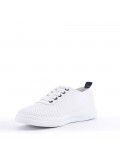 Women's faux leather sneaker