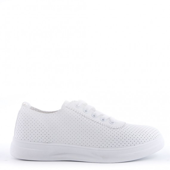 Women's faux leather sneaker