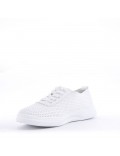 Women's faux leather sneaker