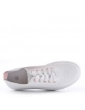 Women's faux leather sneaker