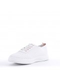 Women's faux leather sneaker