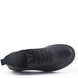 Women's faux leather sneaker