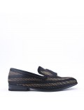 Moccasin in faux-material mix for men