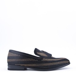 Moccasin in faux-material mix for men 