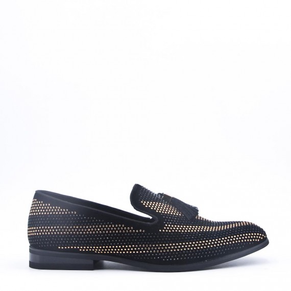 Moccasin in faux-material mix for men