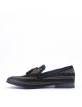 Moccasin in faux-material mix for men