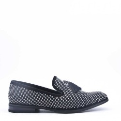 Moccasin in faux-material mix for men