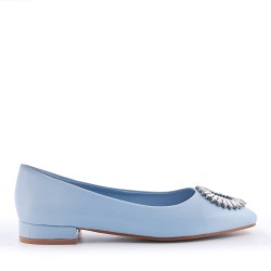 Ballerine confort en simili cuir