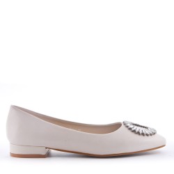 Ballerine confort en simili cuir