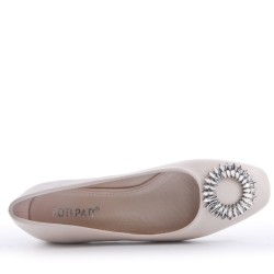 Ballerine confort en simili cuir