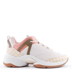 Basket mix matière à lacet pour femme