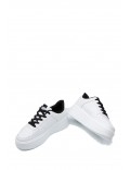 Women's faux leather sneaker