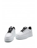 Women's faux leather sneaker