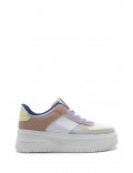 Women's faux leather sneaker