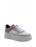 Women's faux leather sneaker