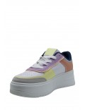 Women's faux leather sneaker