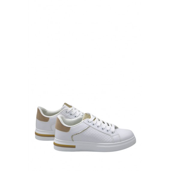 Women's faux leather sneaker