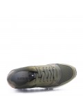 Zapatilla de material mixto con cordones