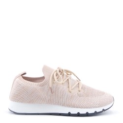 Men's textile lace-up basket