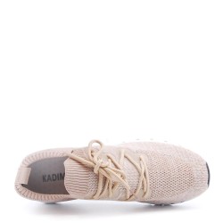 Men's textile lace-up basket