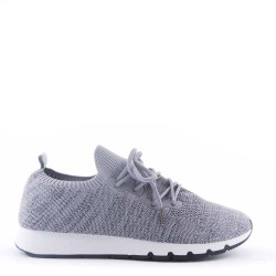 Men's textile lace-up basket