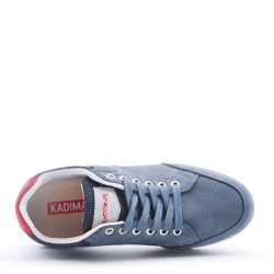 Zapatilla de material mixto con cordones