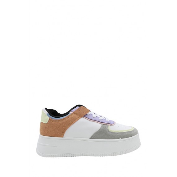 Women's faux leather sneaker