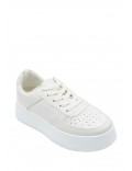 Women's faux leather sneaker