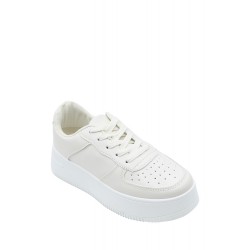 Women's faux leather sneaker