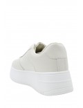 Women's faux leather sneaker