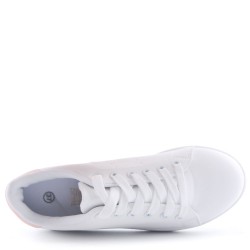 Women's faux leather sneaker