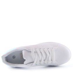 Women's faux leather sneaker