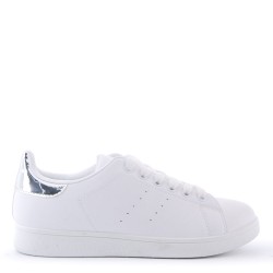 Women's faux leather sneaker