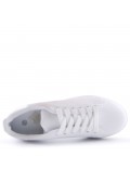 Women's faux leather sneaker